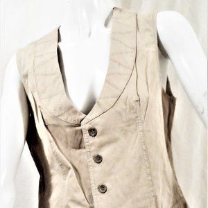 DESIGNER VESTS NWOT  IN COTTON WITH POCKETS , AUTHENTIC